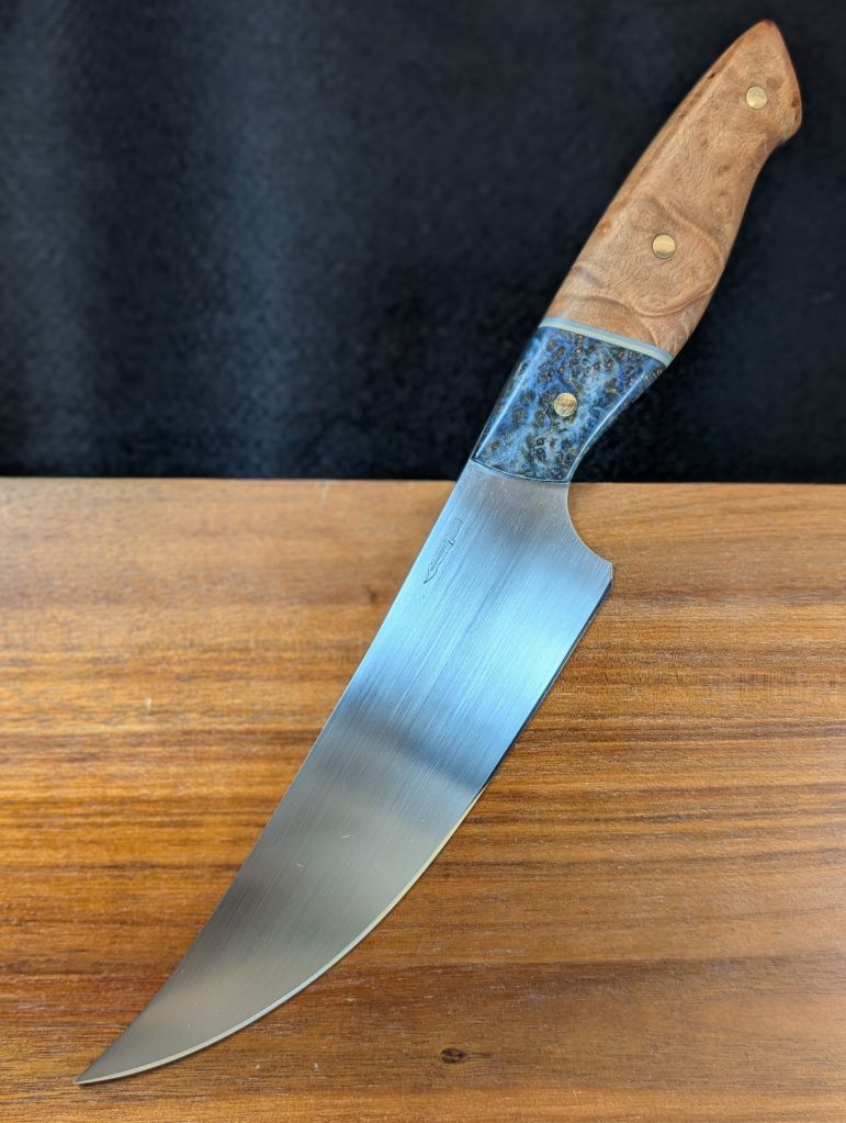 Black Ash & Maple Burl Trailing-Point BBQ Slicer