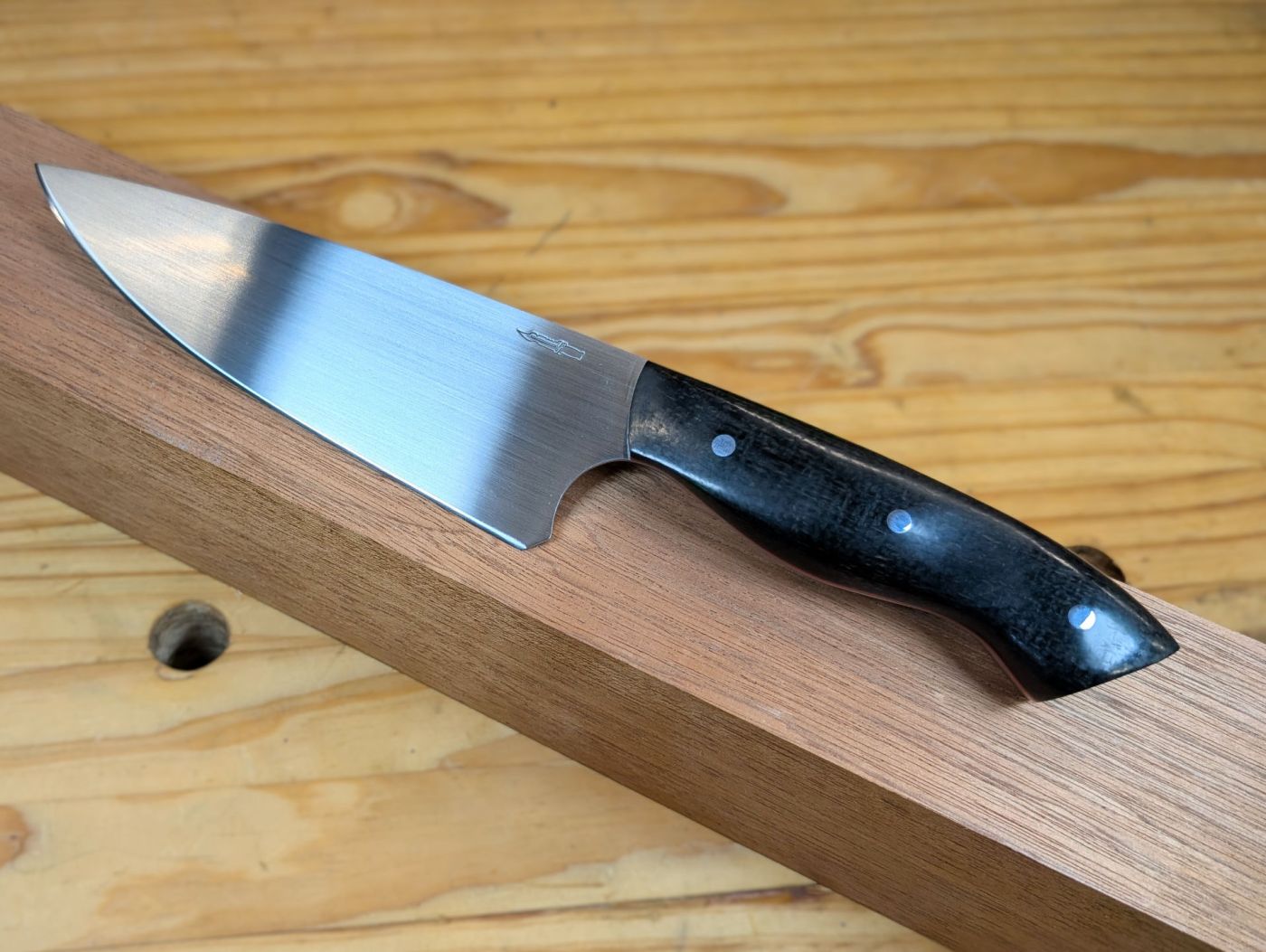Black Burlap Micarta Chef Knife