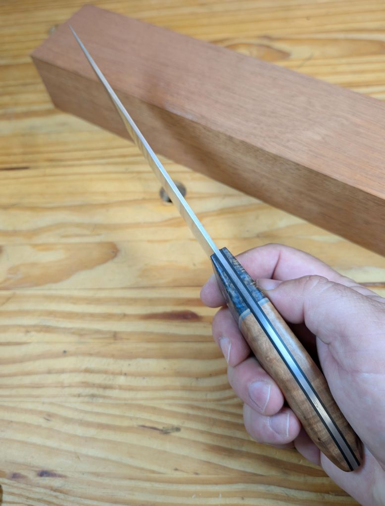Black Ash & Maple Burl Trailing-Point BBQ Slicer