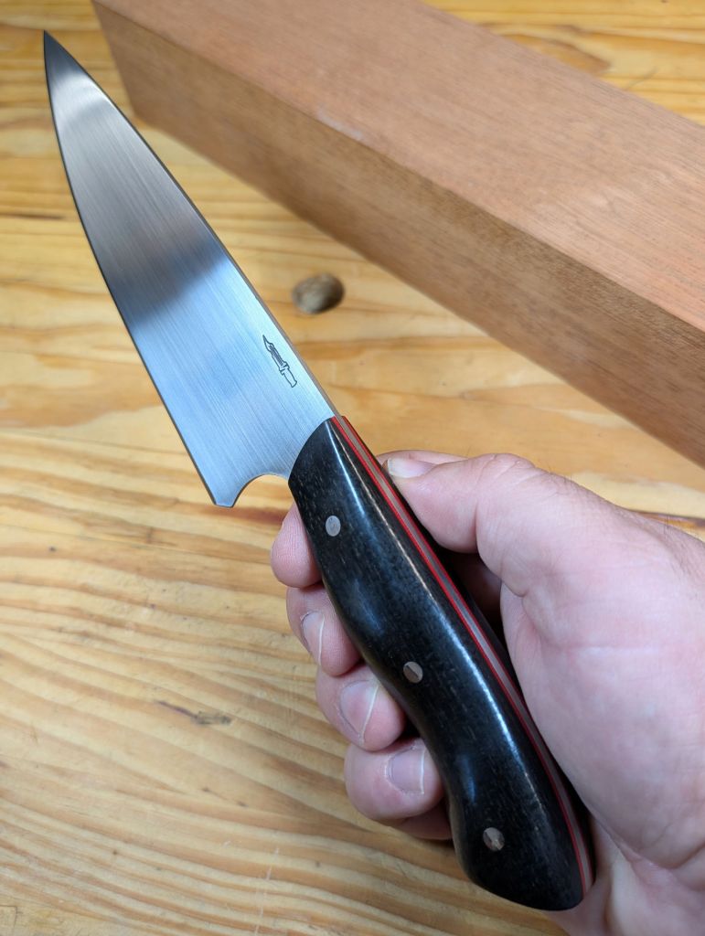 Black Burlap Micarta Chef Knife
