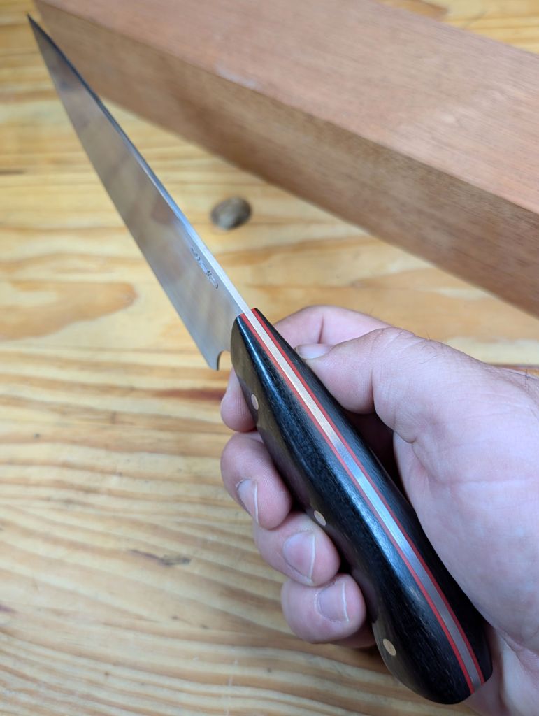 Black Burlap Micarta Chef Knife