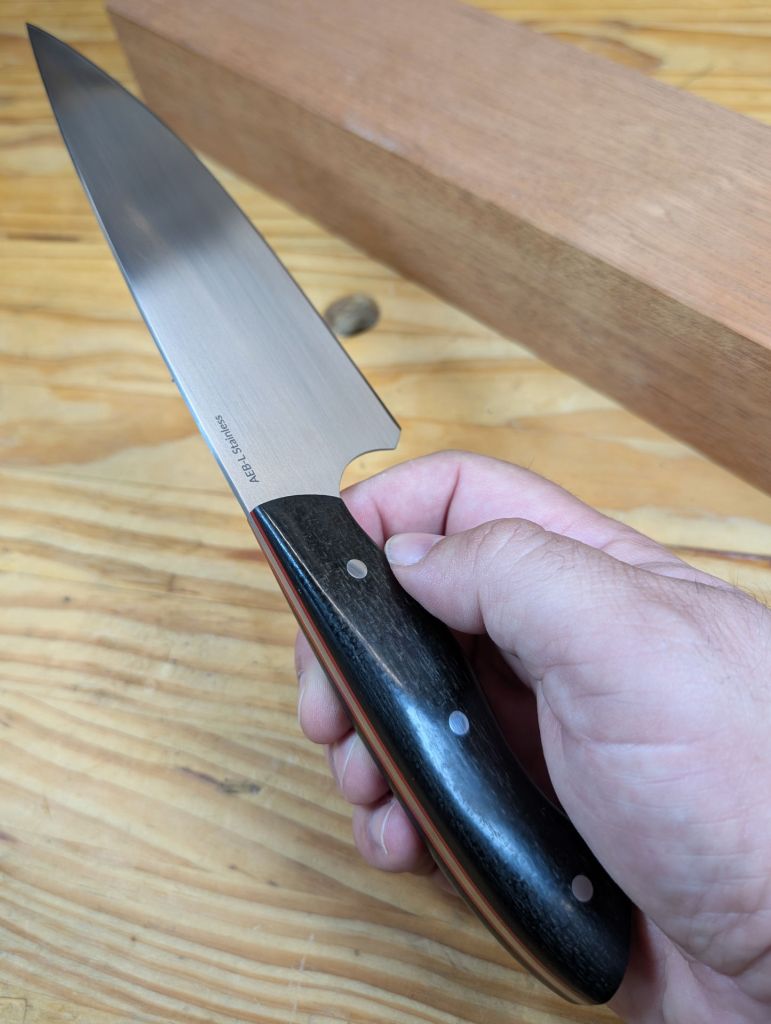 Black Burlap Micarta Chef Knife