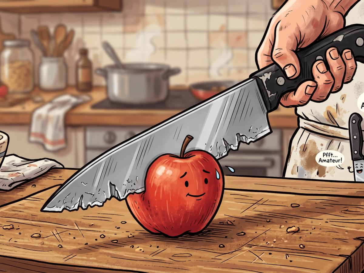 How NOT to sharpen a&nbsp;knife