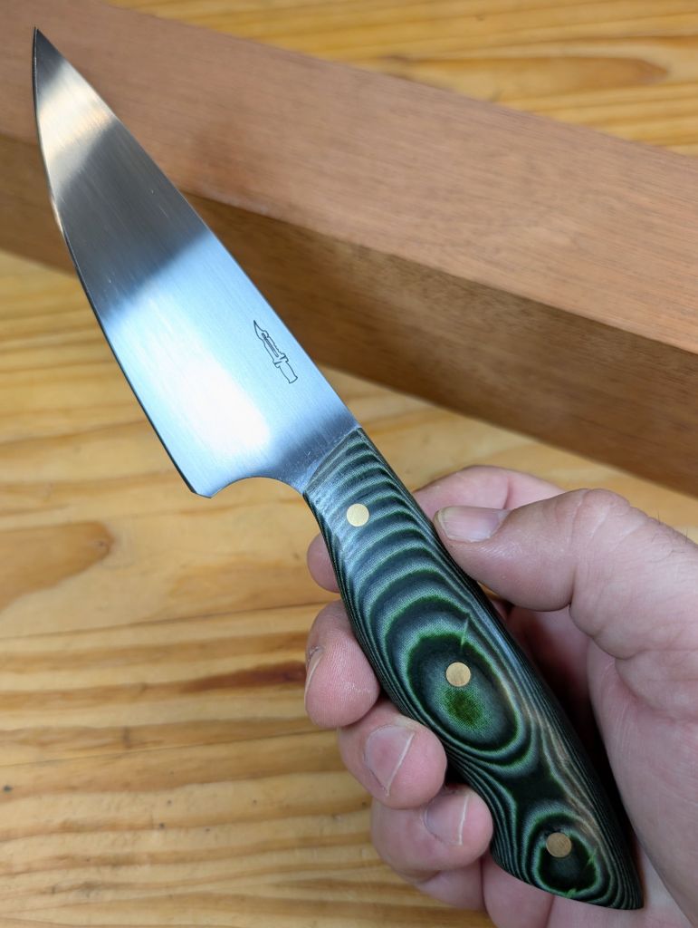 Emerald Micarta Petty Knife