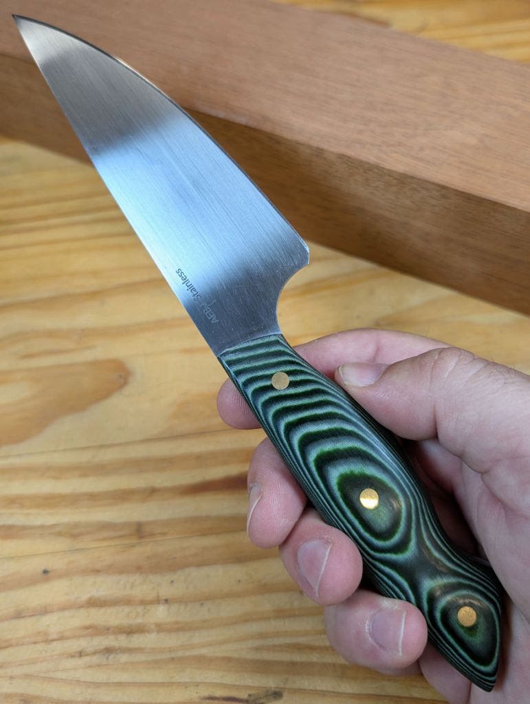 Emerald Micarta Petty Knife